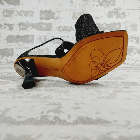 New Franco Sarto Rania 2 Black Faux Leather Stiletto Heel Sandals O707 - Picture 8 of 14